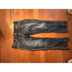 Silver Capri Jeans